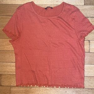 AMERICAN EAGLE SHIRRED SHIRT SIZE LARGE